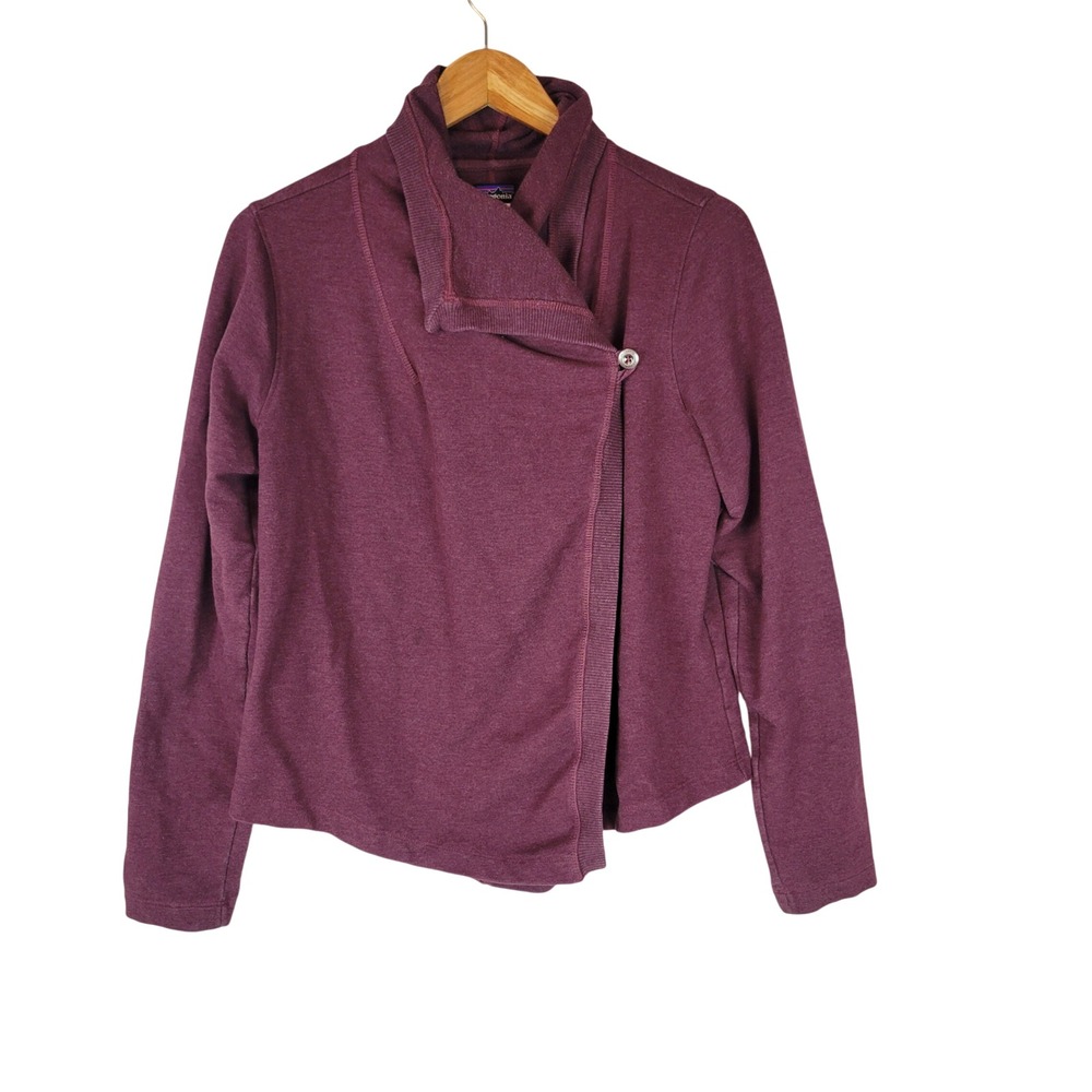 Patagonia At Sea Wrap Sweatshirt Sweater Maroon Size Medium